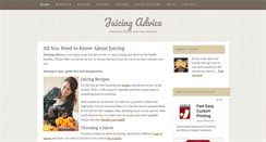 Desktop Screenshot of juicingadvice.com